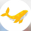 The Last Nomads yellow whale logo